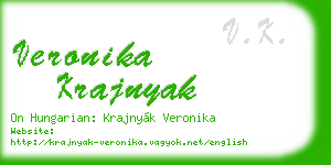 veronika krajnyak business card